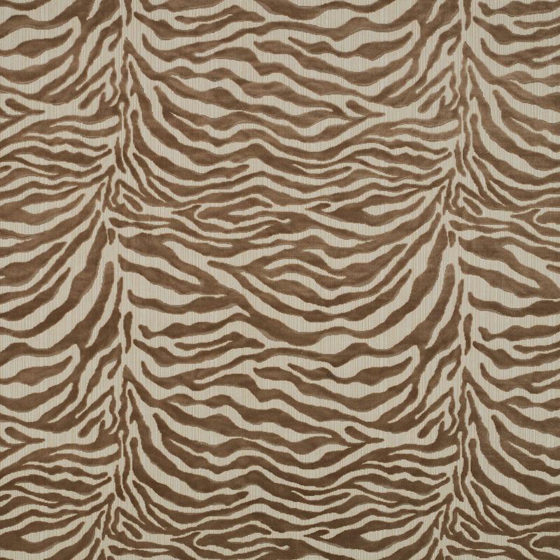 Schumacher Regine Strie Velvet Beige Fabric