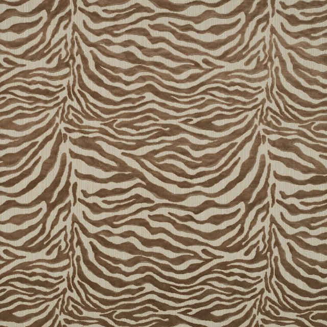 Schumacher Regine Strie Velvet Beige Fabric