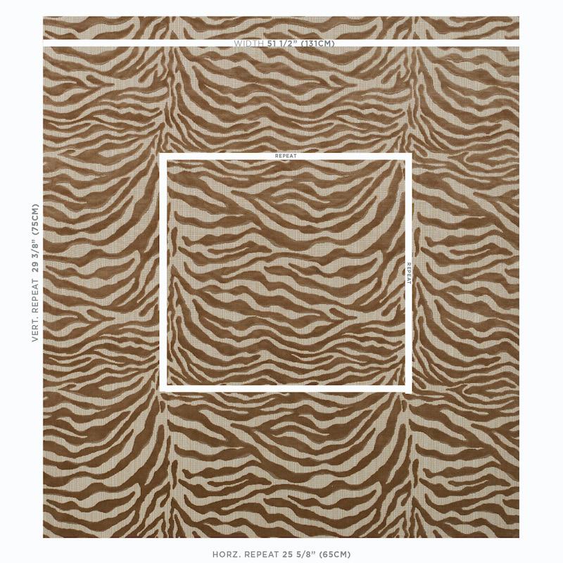 Schumacher Regine Strie Velvet Beige Fabric