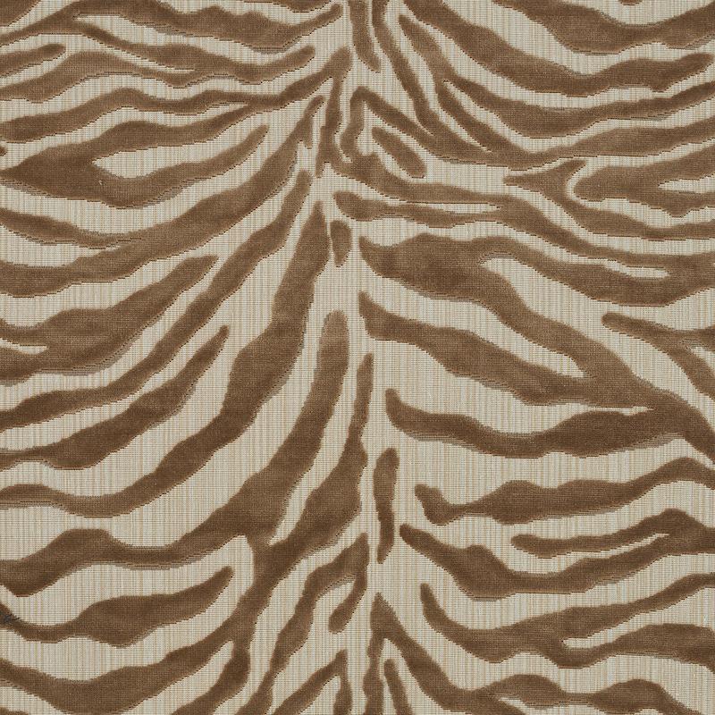 Schumacher Regine Strie Velvet Beige Fabric