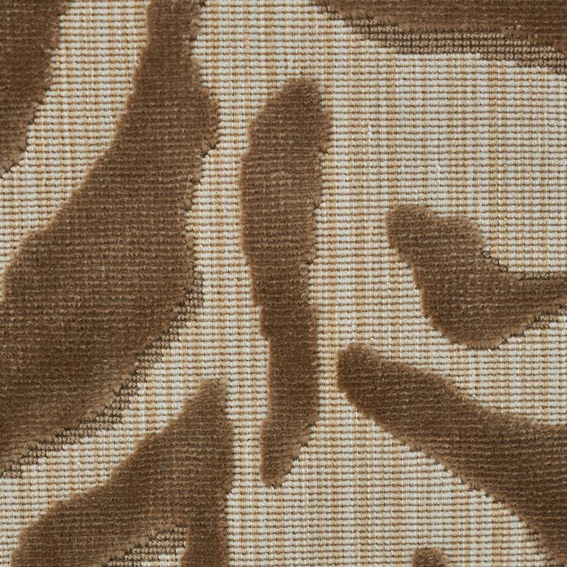Schumacher Regine Strie Velvet Beige Fabric