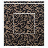 Schumacher Regine Strie Velvet Ebony Fabric