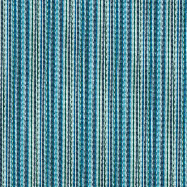 Schumacher Sinoir Stripe Blue Fabric