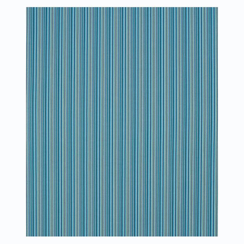 Schumacher Sinoir Stripe Blue Fabric