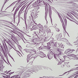 Schumacher Toile Tropique Purple Wallpaper