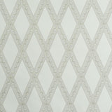 Schumacher Les Losanges Toile Stone Wallpaper