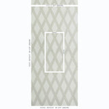 Schumacher Les Losanges Toile Stone Wallpaper