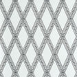Schumacher Les Losanges Toile Carbon Wallpaper