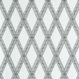 Schumacher Les Losanges Toile Carbon Wallpaper