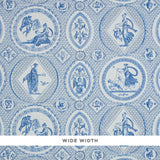 Schumacher Les Scenes Contemporaines Blue Wallpaper