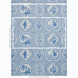Schumacher Les Scenes Contemporaines Blue Wallpaper