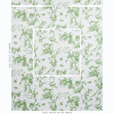 Schumacher Toile De La Prairie Green Wallpaper