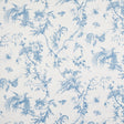 Schumacher Toile De La Prairie Blue Wallpaper