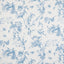 Schumacher Toile De La Prairie Blue Wallpaper