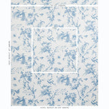 Schumacher Toile De La Prairie Blue Wallpaper