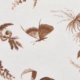 Schumacher Toile De La Prairie Brown Wallpaper