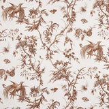 Schumacher Toile De La Prairie Brown Wallpaper