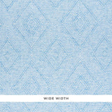 Schumacher Tortola Paperweave Blue Wallpaper