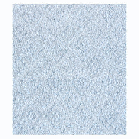 Schumacher Tortola Paperweave Blue Wallpaper