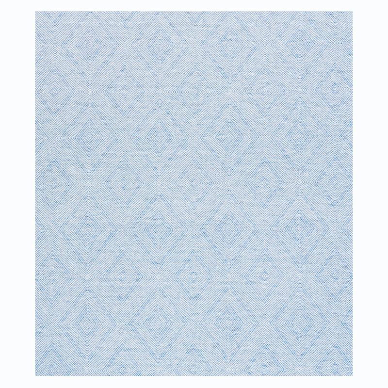 Schumacher Tortola Paperweave Blue Wallpaper