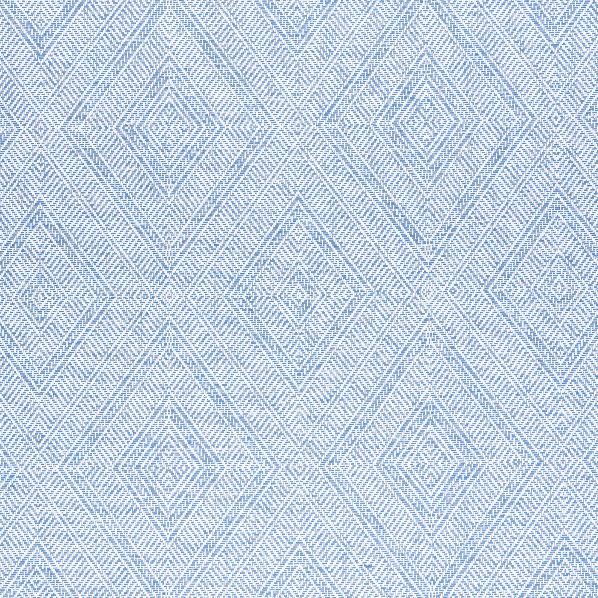 Schumacher Tortola Paperweave Blue Wallpaper