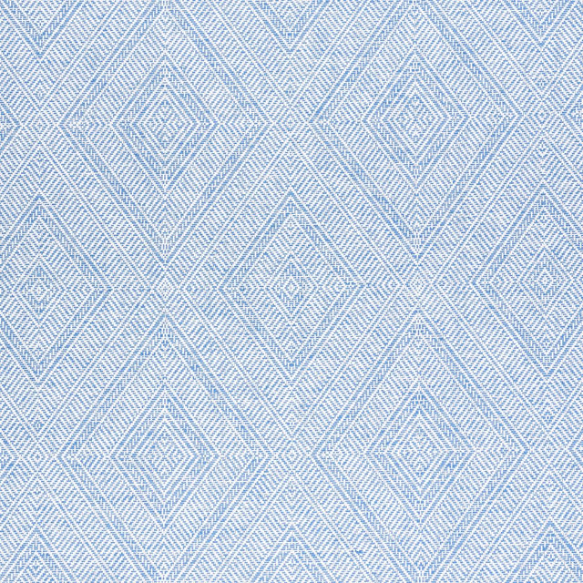 Schumacher Tortola Paperweave Blue Wallpaper