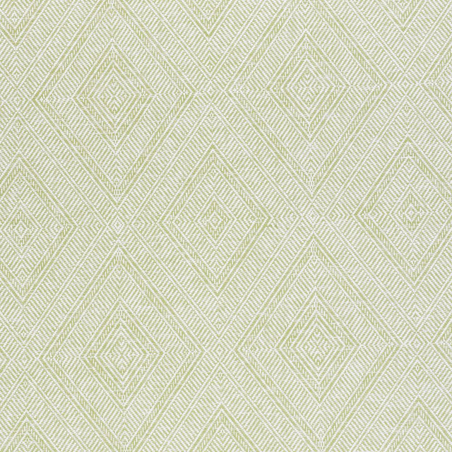 Schumacher Tortola Paperweave Green Wallpaper
