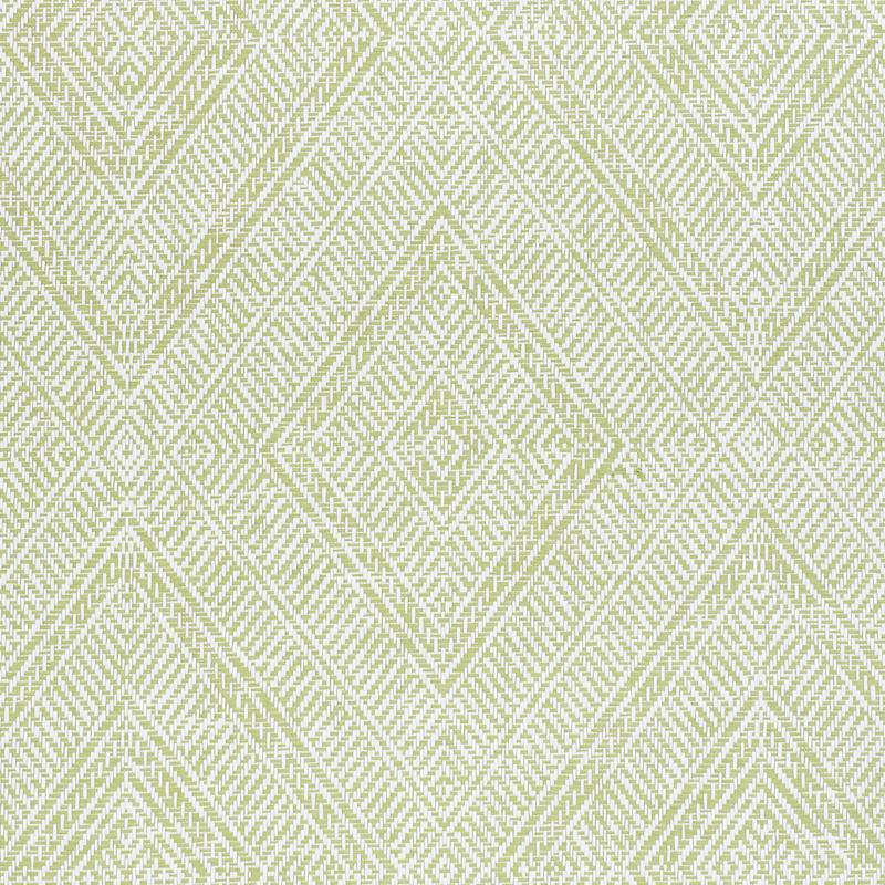 Schumacher Tortola Paperweave Green Wallpaper