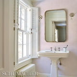 Schumacher Tortola Paperweave Pink Wallpaper