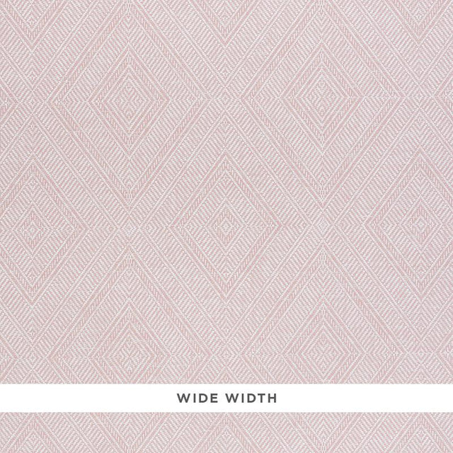 Schumacher Tortola Paperweave Pink Wallpaper