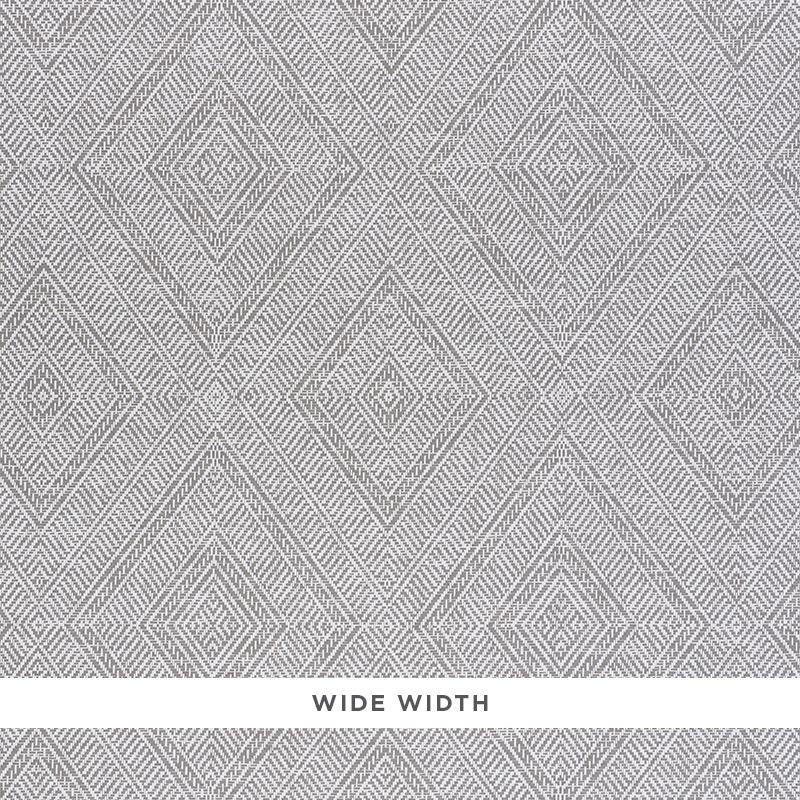 Schumacher Tortola Paperweave Grey Wallpaper