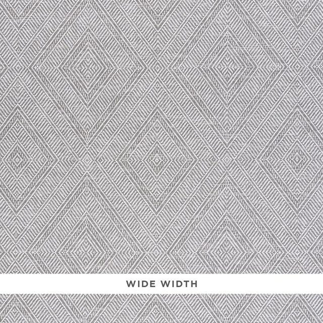 Schumacher Tortola Paperweave Grey Wallpaper