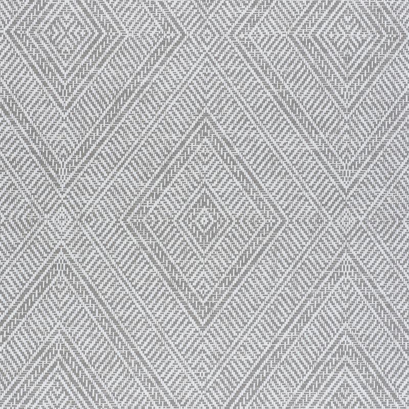 Schumacher Tortola Paperweave Grey Wallpaper