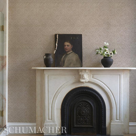 Schumacher Tortola Linen Paperweave Natural Wallpaper