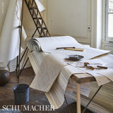 Schumacher Tortola Linen Paperweave Natural Wallpaper