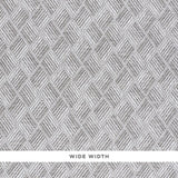 Schumacher Ashberg Paperweave Grey Wallpaper