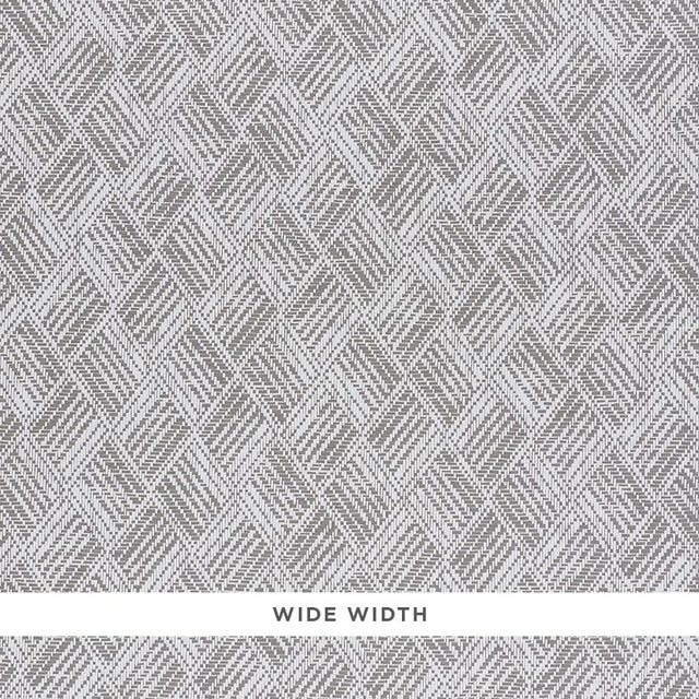Schumacher Ashberg Paperweave Grey Wallpaper