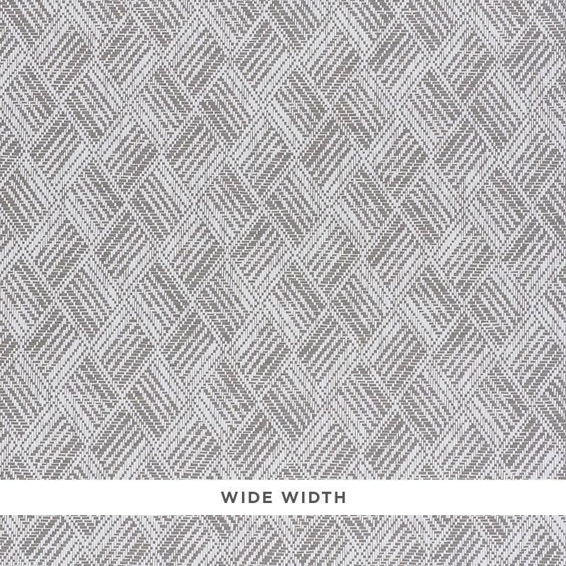 Schumacher Ashberg Paperweave Grey Wallpaper