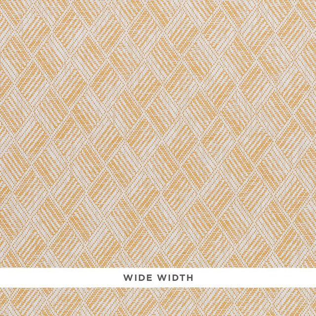 Schumacher Ashberg Paperweave Yellow Wallpaper