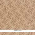 Schumacher Ashberg Paperweave Brown Wallpaper