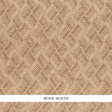 Schumacher Ashberg Paperweave Brown Wallpaper
