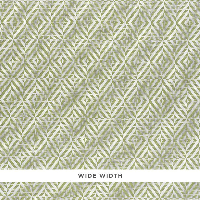 Schumacher Jubilee Paperweave Green Wallpaper
