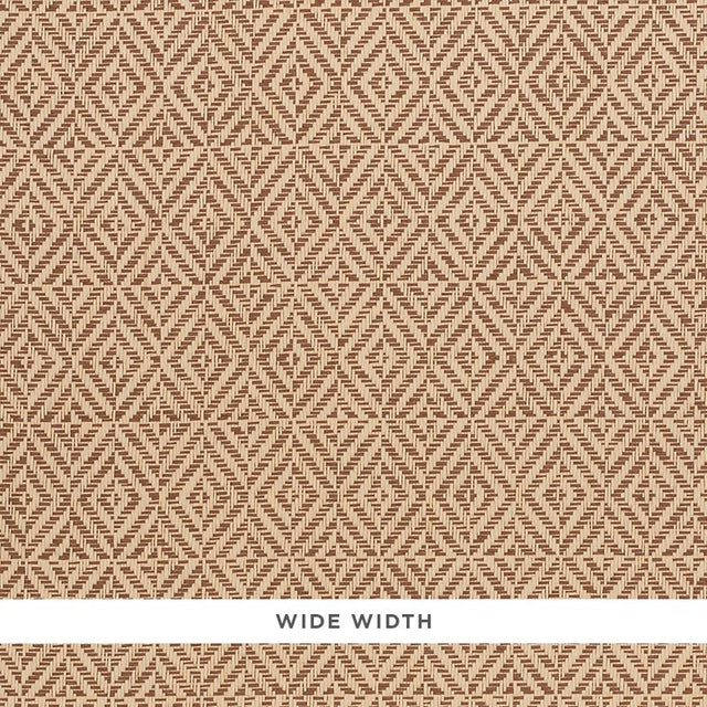 Schumacher Jubilee Paperweave Brown Wallpaper