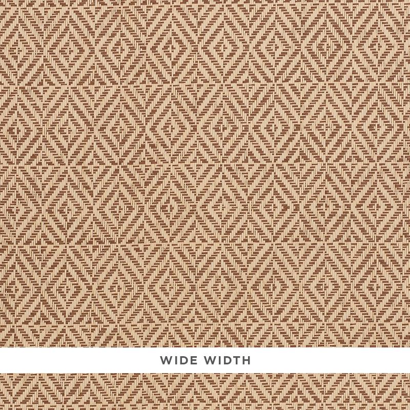 Schumacher Jubilee Paperweave Brown Wallpaper