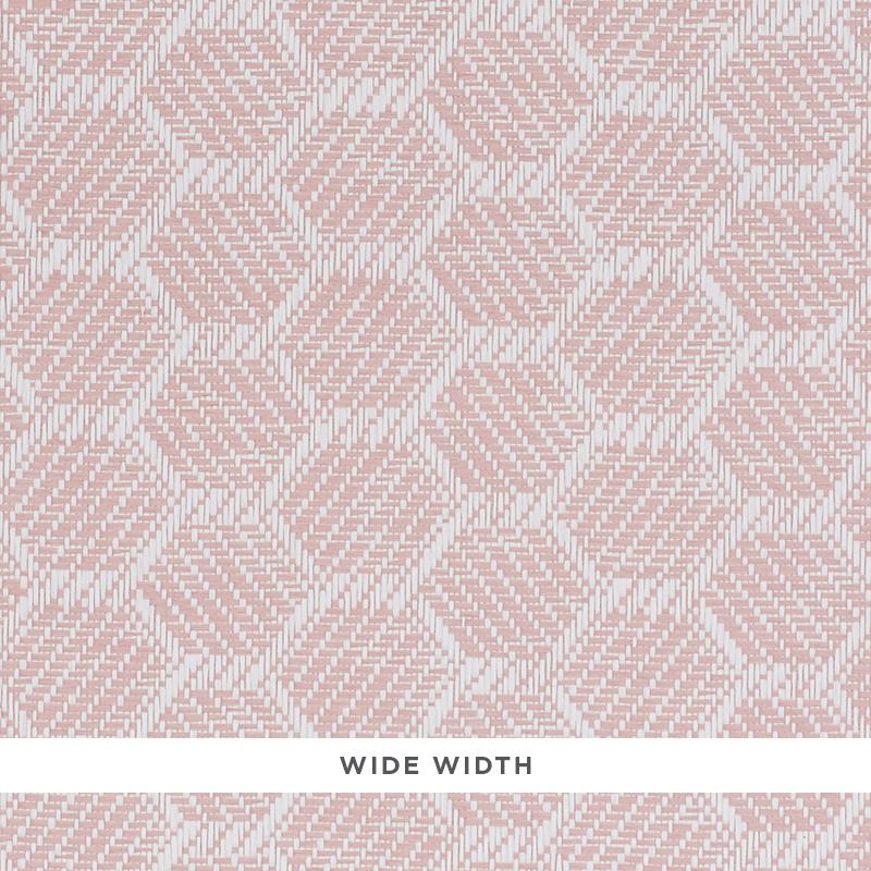 Schumacher Abaco Paperweave Blush Wallpaper