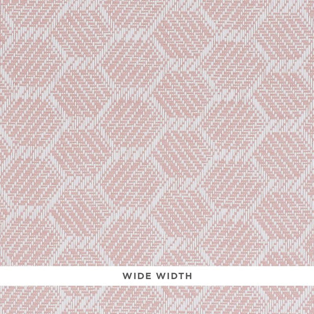 Schumacher Abaco Paperweave Blush Wallpaper