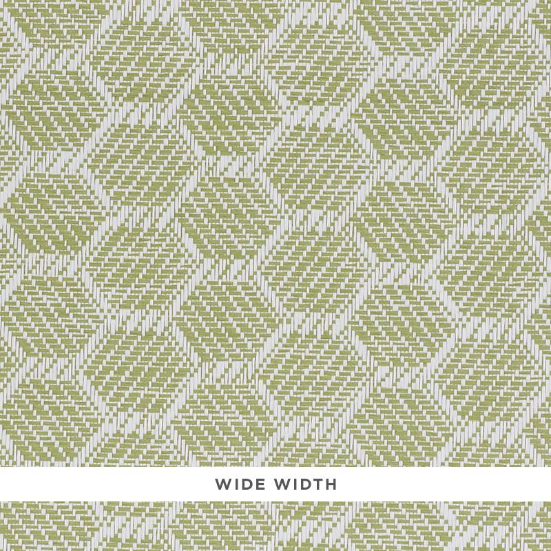 Schumacher Abaco Paperweave Green Wallpaper