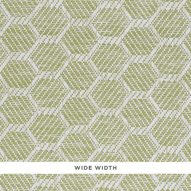 Schumacher Abaco Paperweave Green Wallpaper