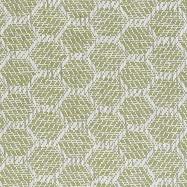 Schumacher Abaco Paperweave Green Wallpaper