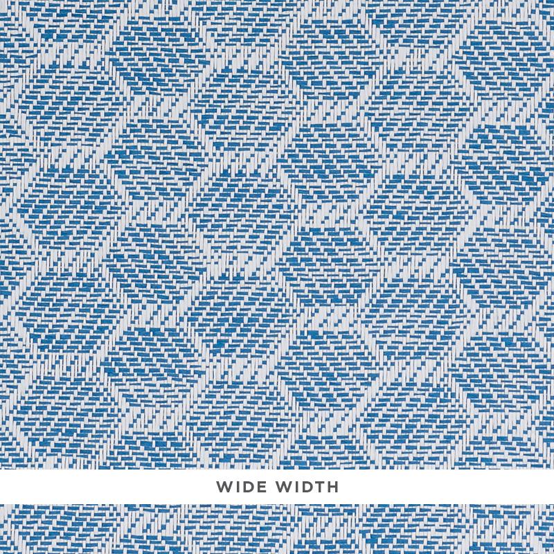 Schumacher Abaco Paperweave Blue Wallpaper